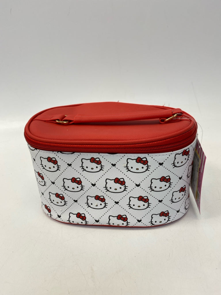 NWT White Red Hello Kitty Make-up Bag
