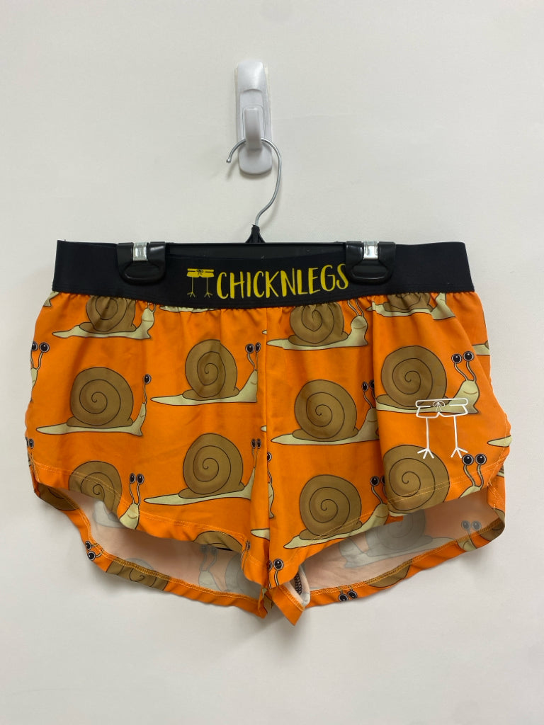Size S Orange Brown Athletic Shorts