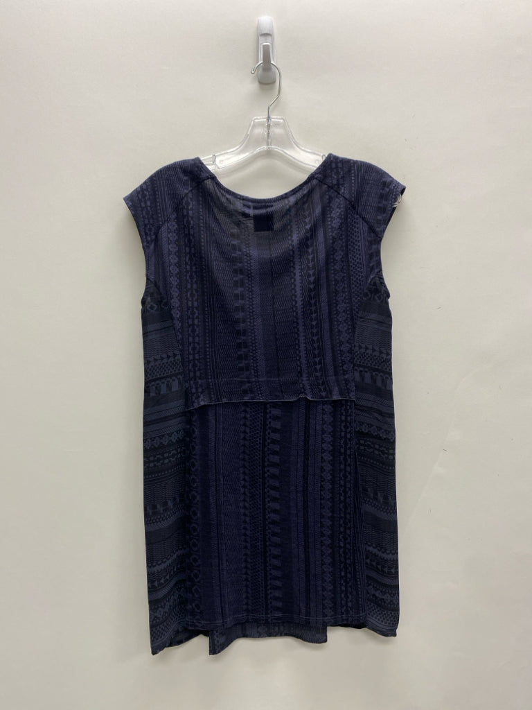 One September Size XS Navy Multi Color Embroidered Sleeveless Ladies Dress
