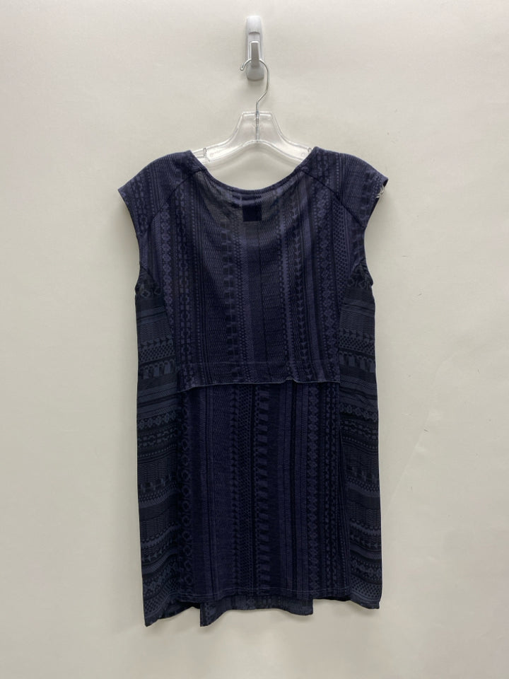 One September Size XS Navy Multi Color Embroidered Sleeveless Ladies Dress