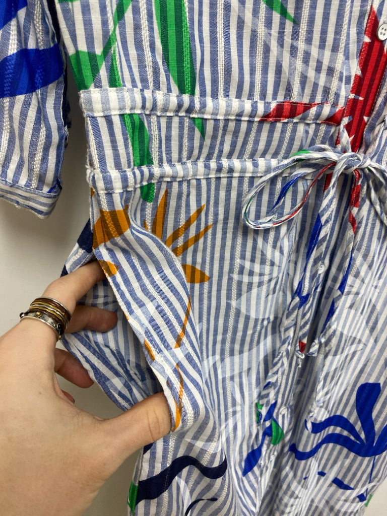 Tribal Size XXS Blue White/Multi Striped Ladies Dress