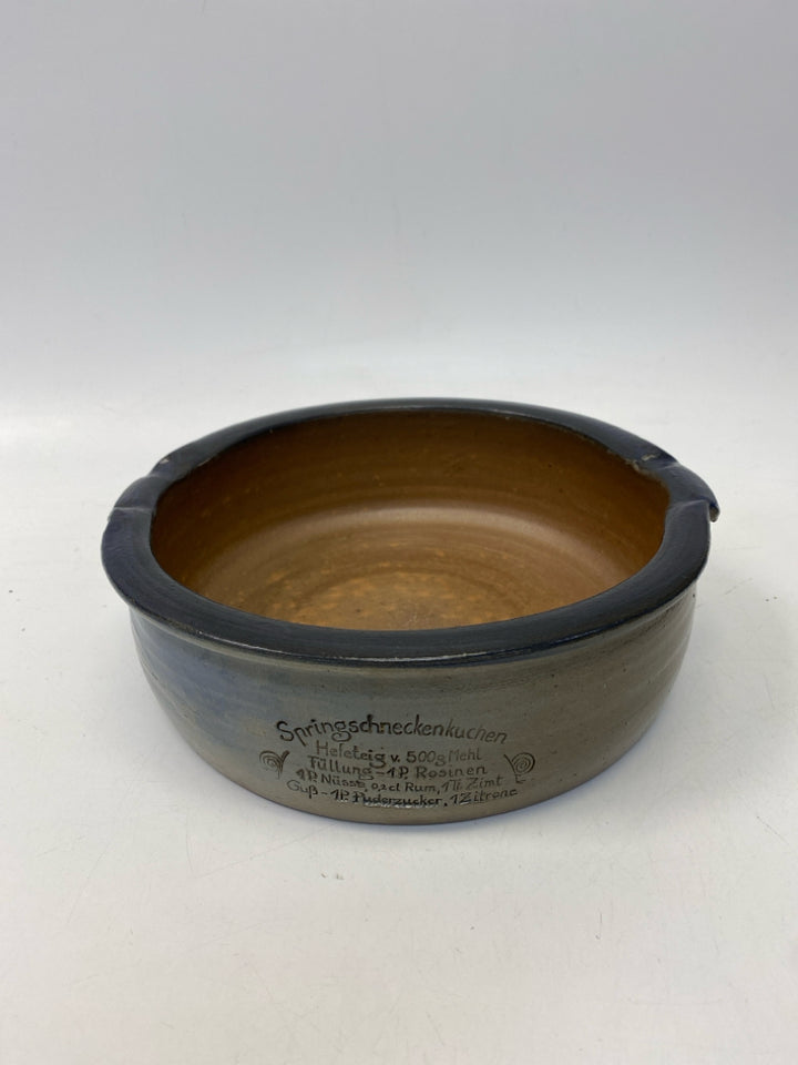 Gray Blue Stoneware Pottery