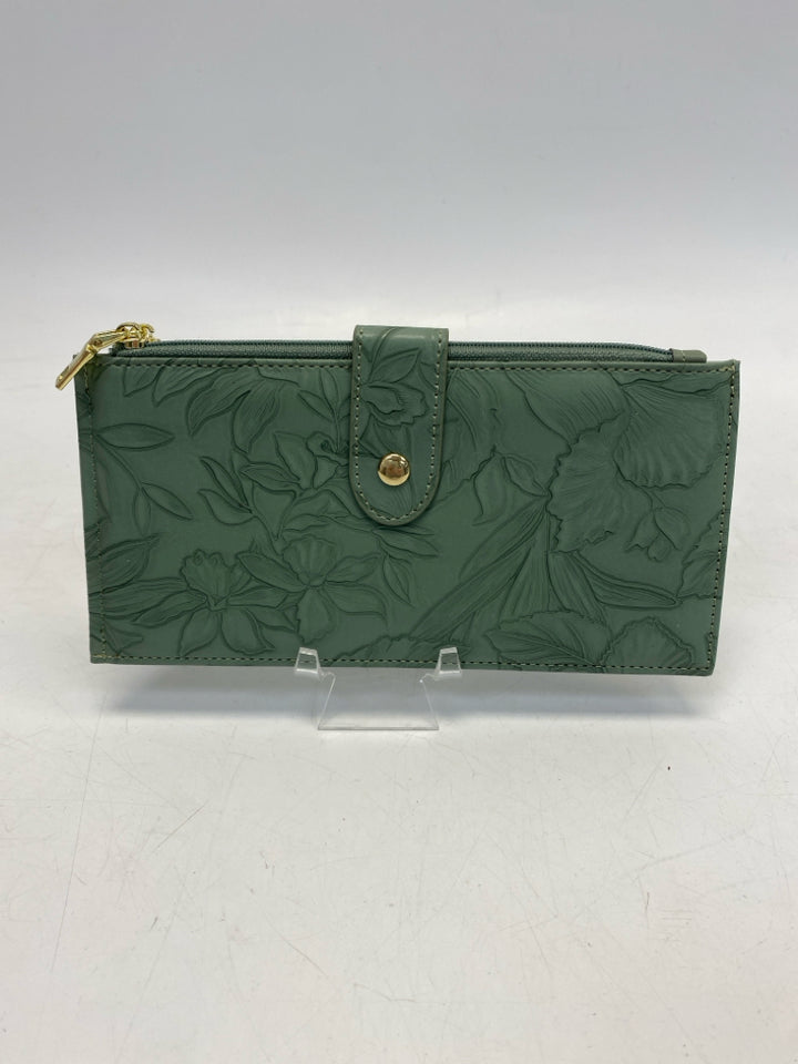 Sage Embossed Wallet