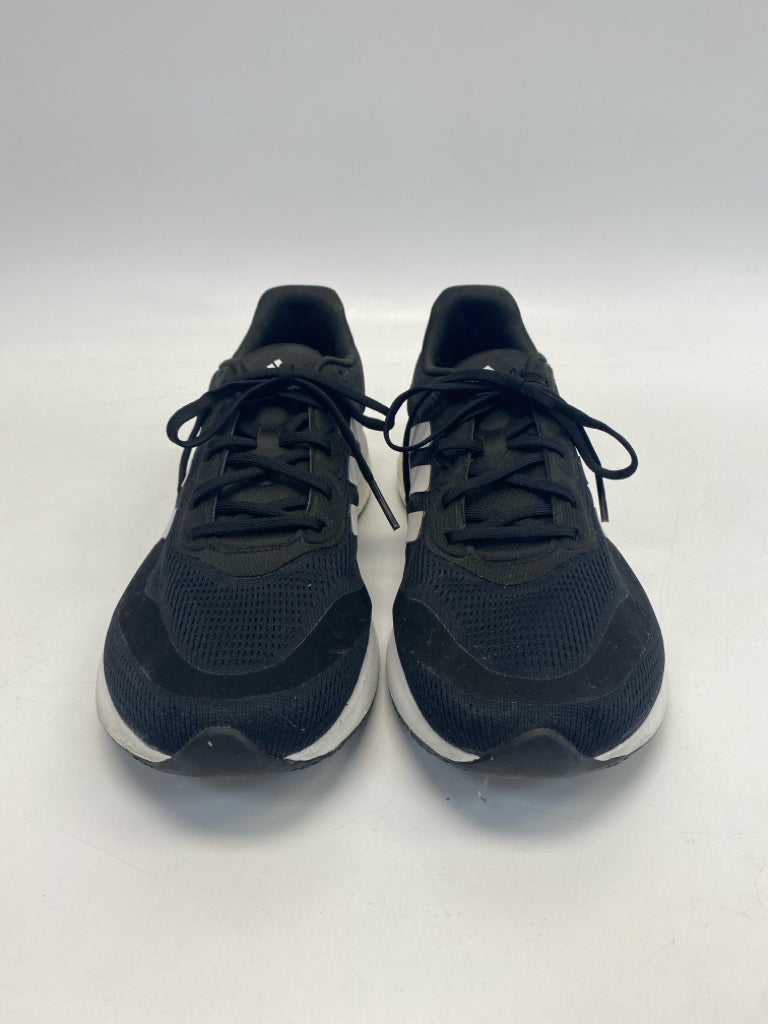 Adidas Size 9.5 Black White Lace-Up Men&