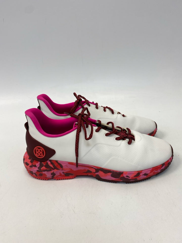 US Shoe Size 9 White Fuchsia Camouflage Golf Shoes