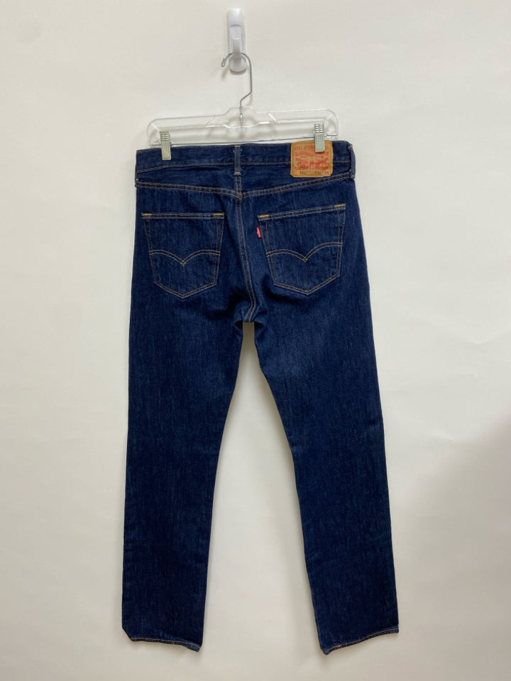 Levi Size 32 Dark Blue Denim Men&