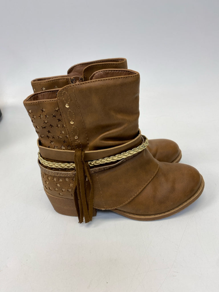 Dream Pairs SIZE 1 Brown Gold Girl&