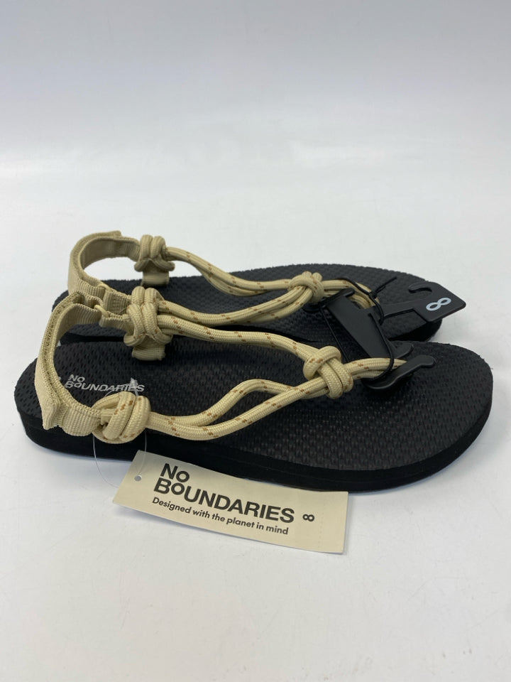 NWT No Boundaries  Size 8 Tan Sandals