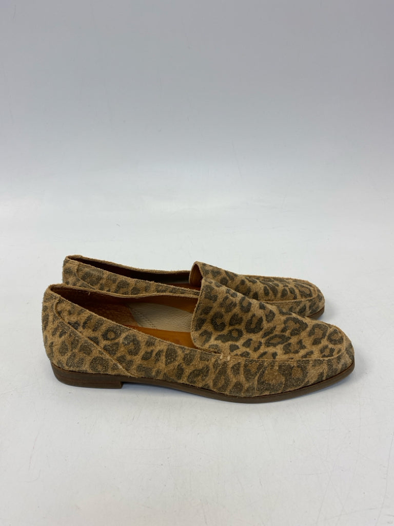 Lucky Brand US Shoe Size 6.5 Brown Animal Print Flats