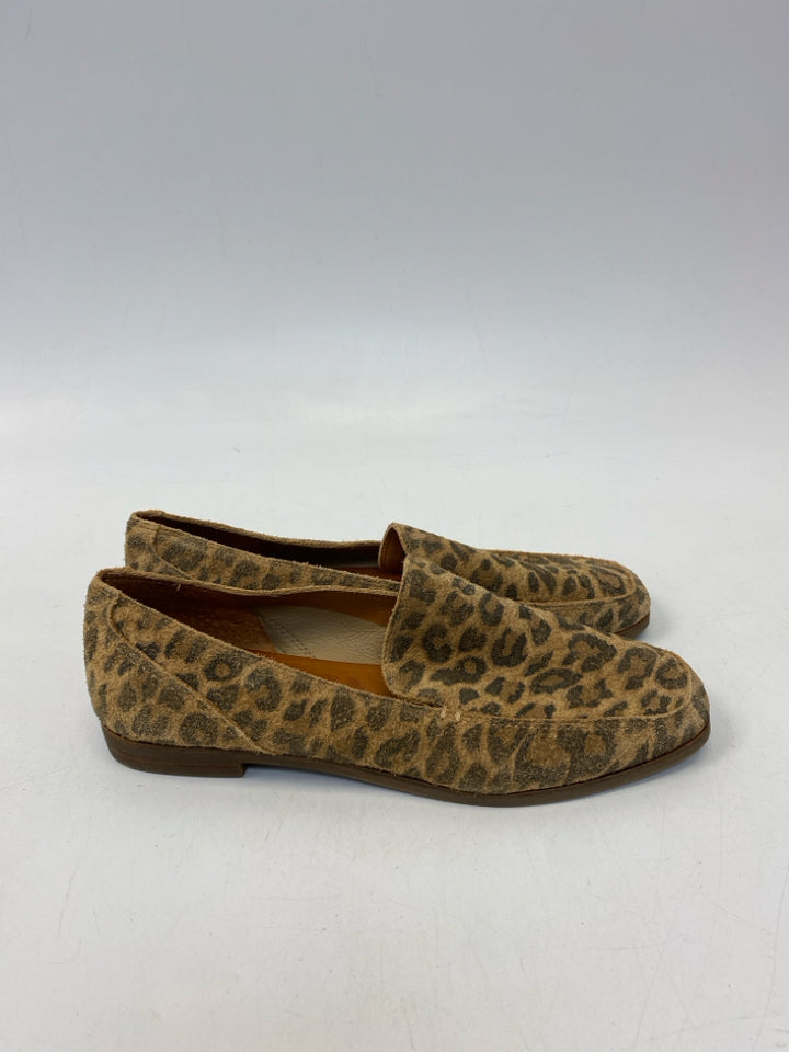 Lucky Brand US Shoe Size 6.5 Brown Animal Print Flats