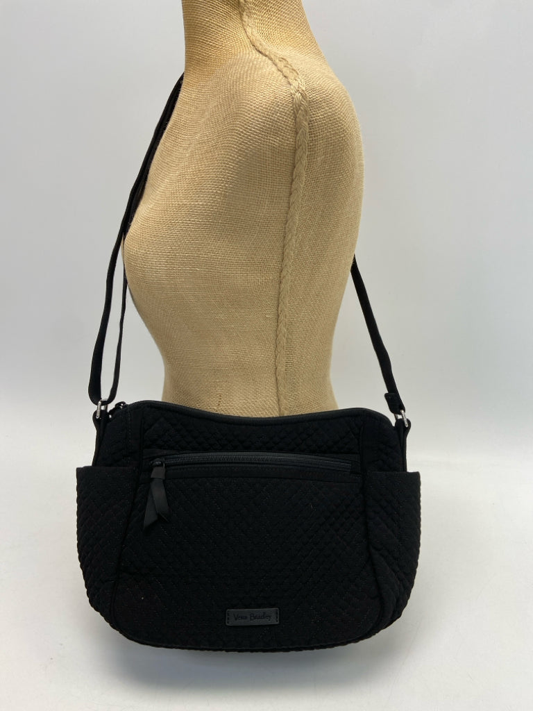 Vera Bradley Black Quilted Fabric Crossbody