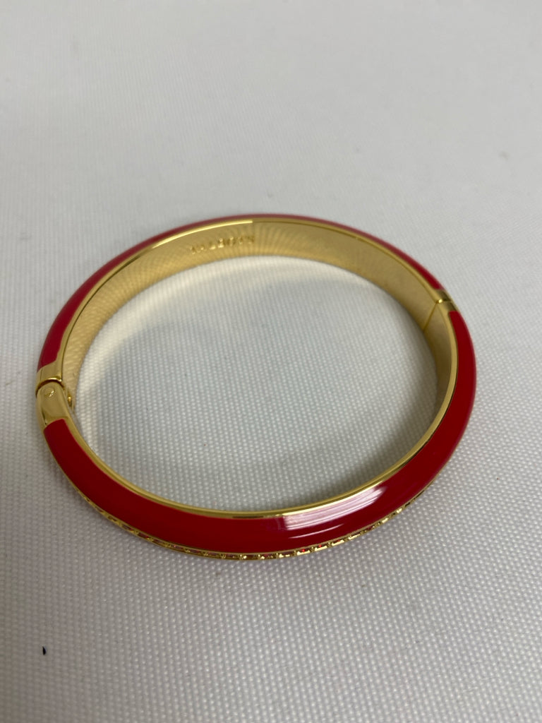Talbots Red Gold Color Jeweled Bracelet