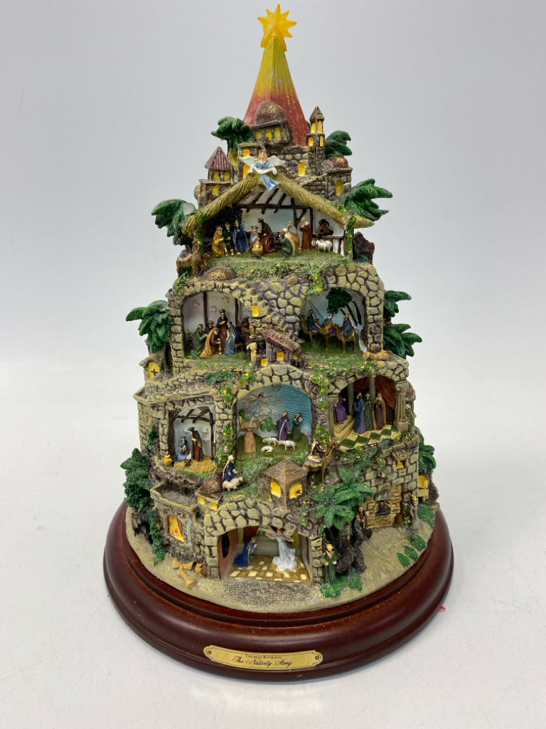 Thomas Kinkade Brown Multi Color Christmas