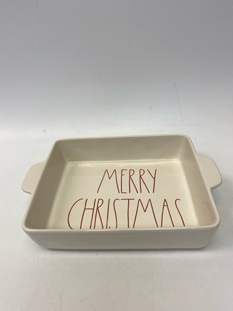 Rae Dunn Cream Red Words Ceramic Christmas