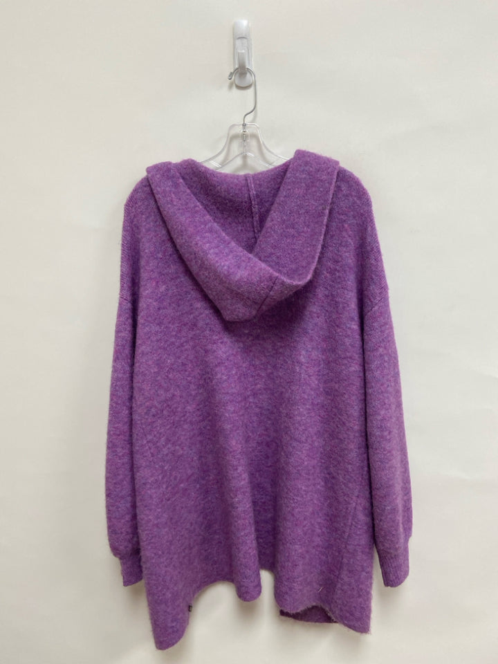 BERYLL Size OSFA Purple Drape Cashmere Blend Ladies Sweater