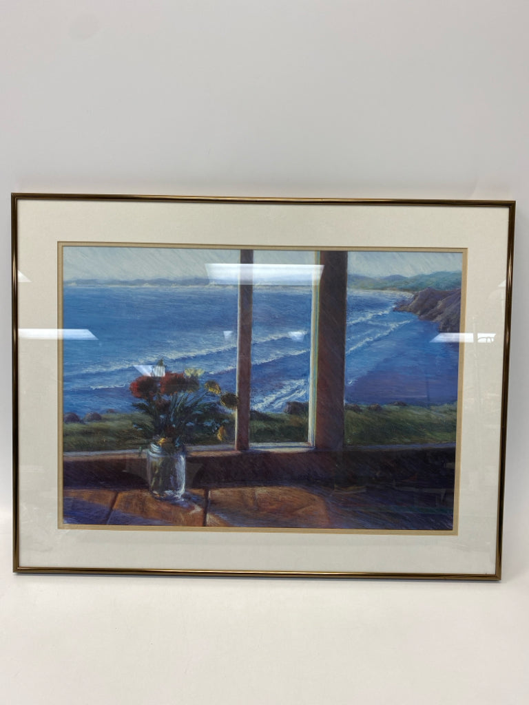 Blue/Multi Framed Art