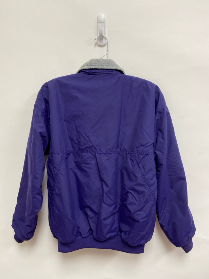 Patagonia Size 10 Dark Purple Zip Down Fleece Lined Ladies Jacket