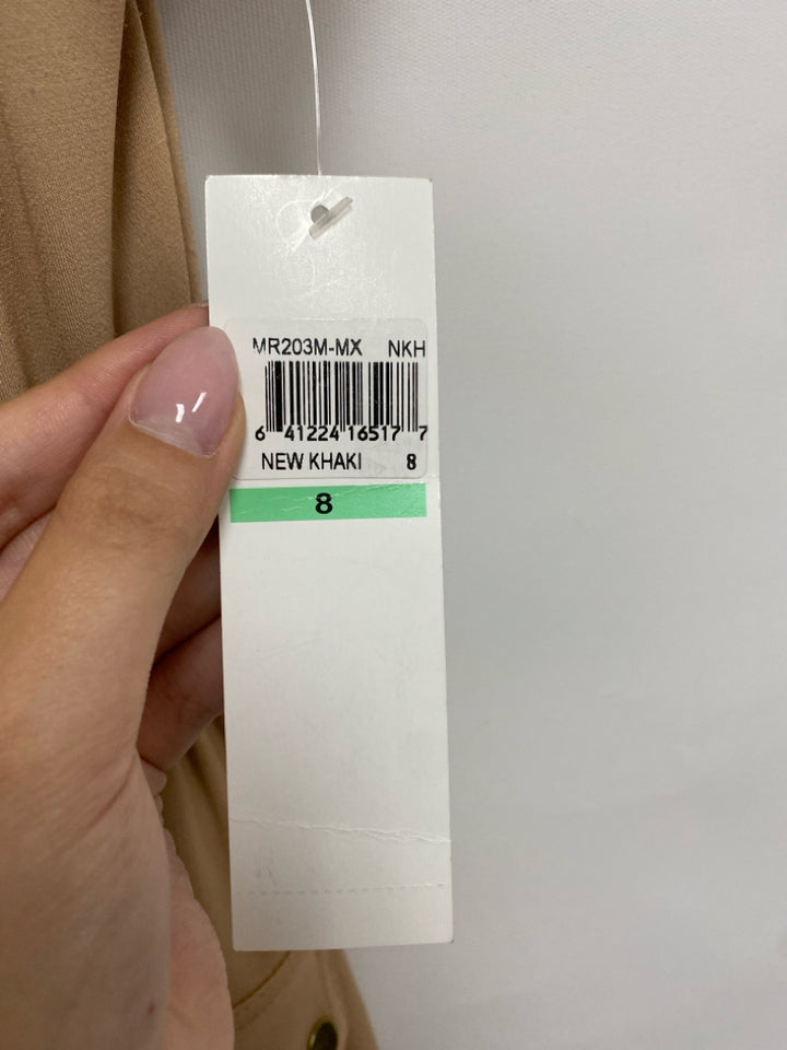 NWT Muse Size 8 Tan Pocket(s) Ladies Dress