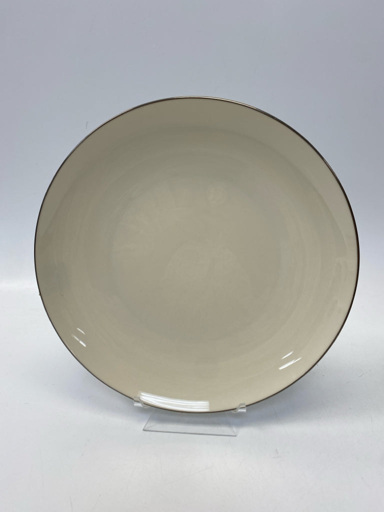 Lenox Cream Silver Trimmed Serving Piece