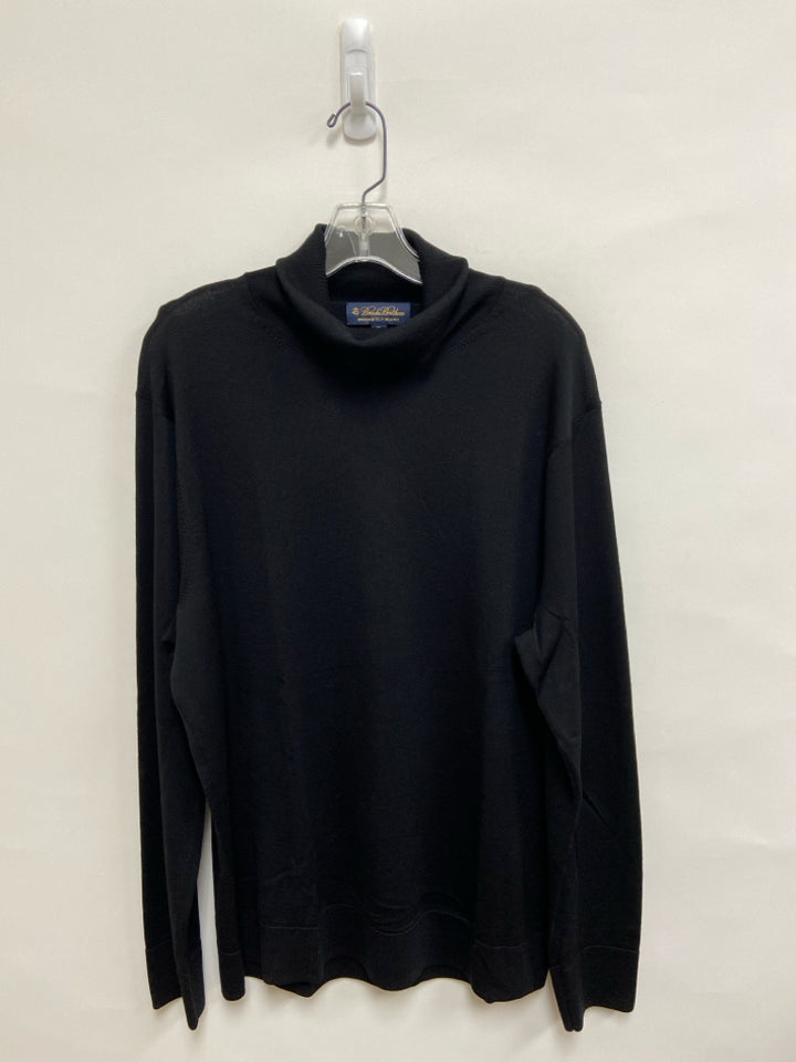 Brooks Brothers Size XL Black Turtleneck Merino Men&