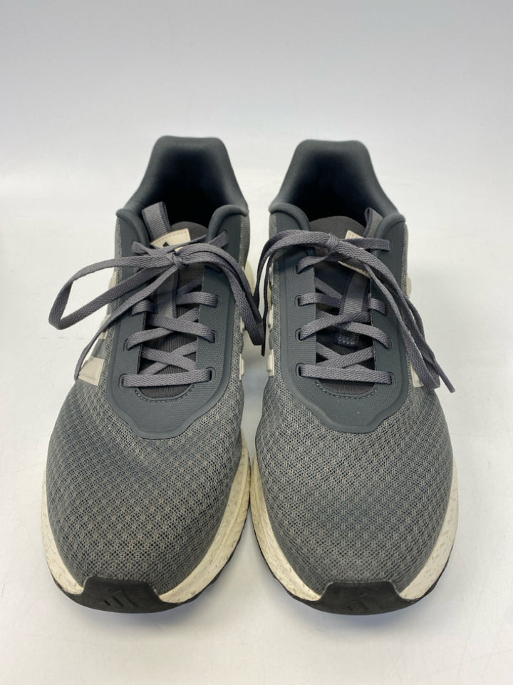Adidas Size 10 Gray Lace-Up Men&