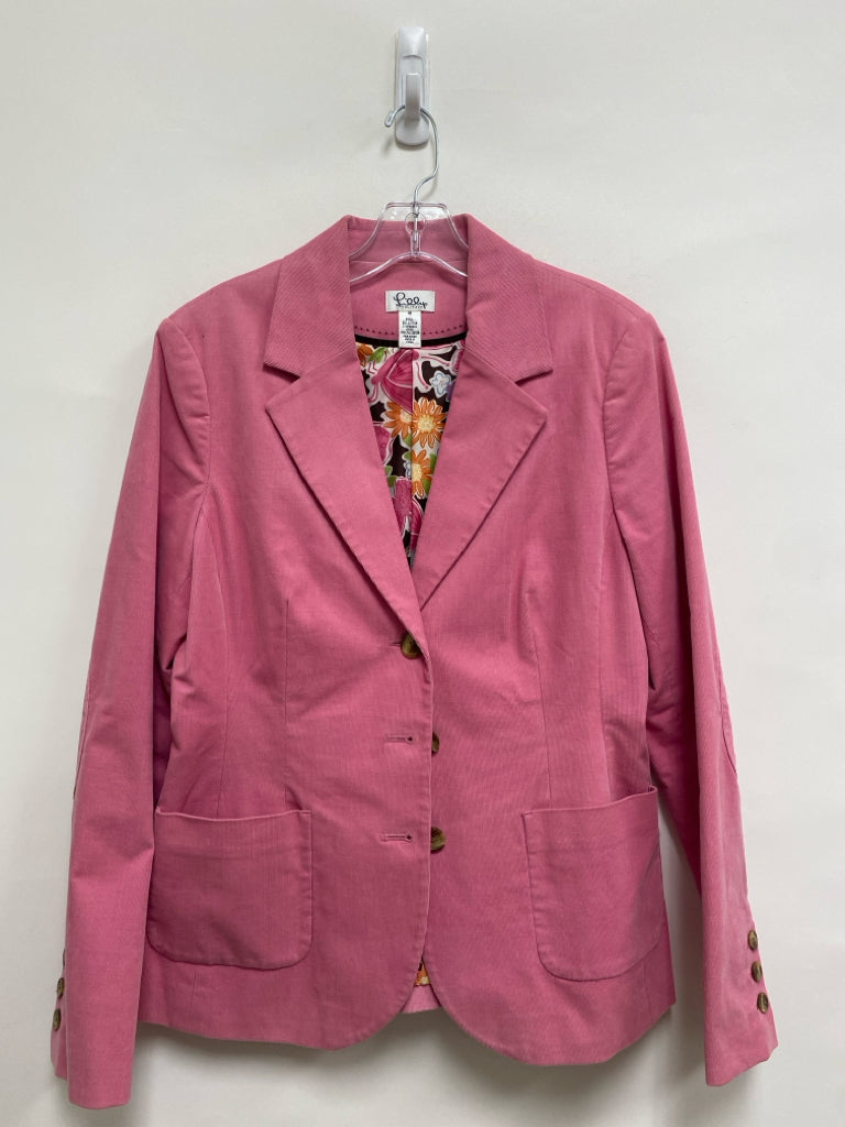 LILLY PULITZER Size 10 Pink Corduroy Ladies Jacket
