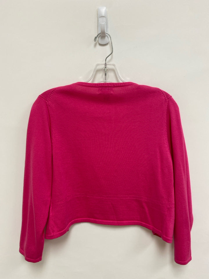 LILLY PULITZER Size M Pink Drape Cotton Ladies Sweater