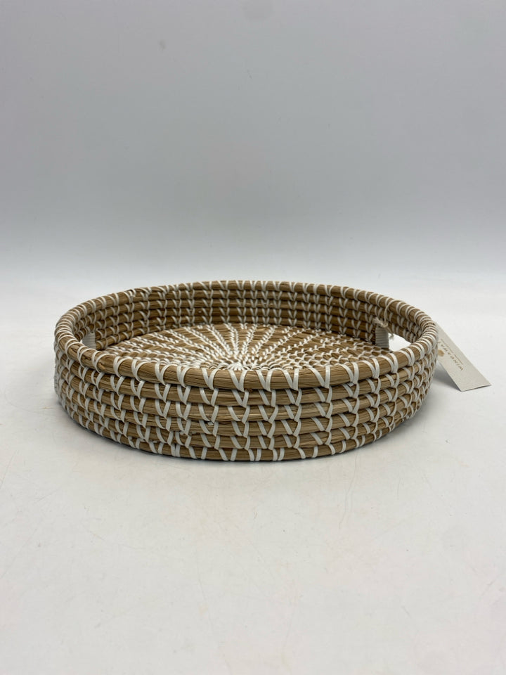 NWT Natural White Woven Tray