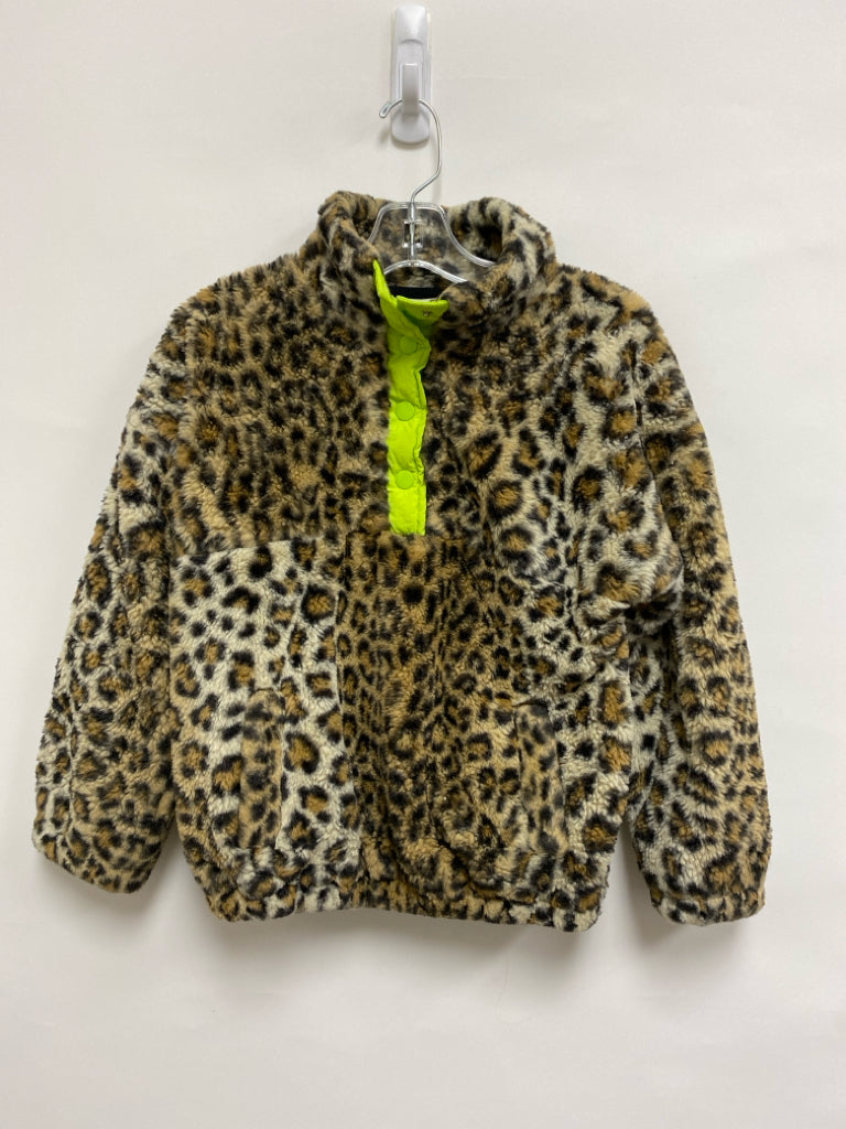 SIZE 7/8 Tan Black Animal Print Girl&