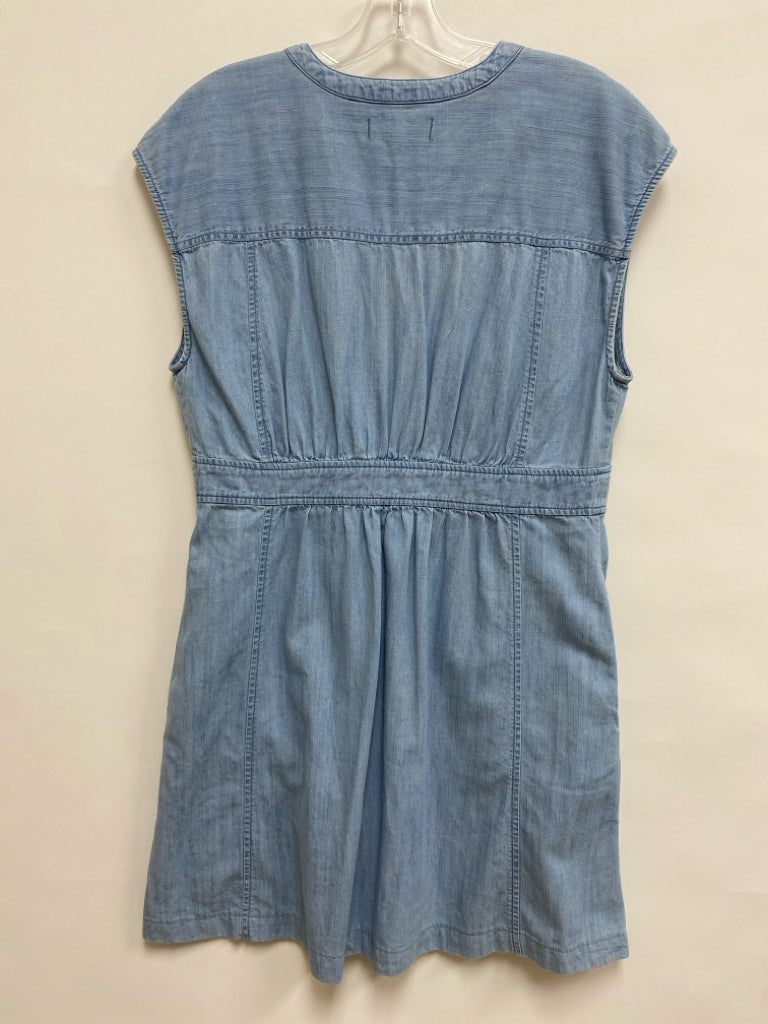 Madewell Size 8 Light Blue Sleeveless Chambray Ladies Dress