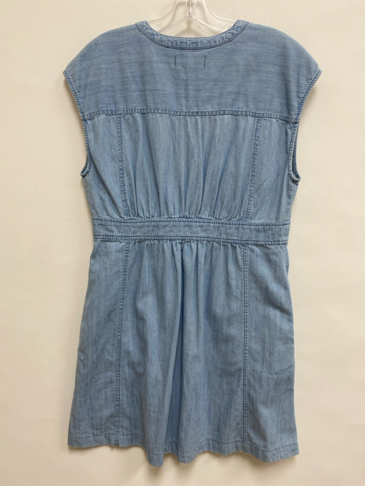 Madewell Size 8 Light Blue Sleeveless Chambray Ladies Dress