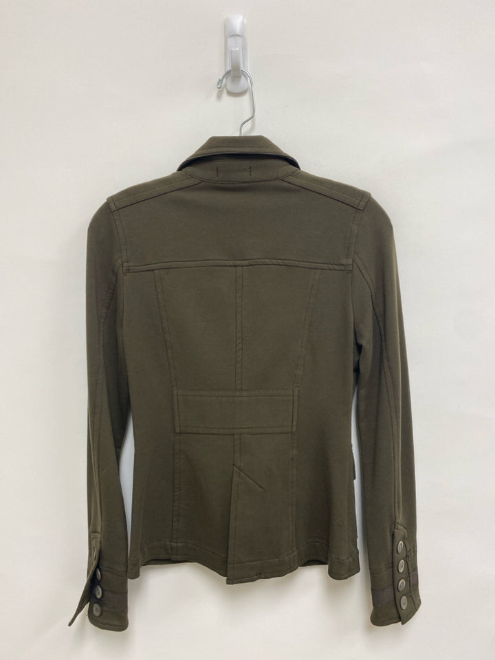 Easel Size S Dark Olive Double-Breasted Ladies Jacket