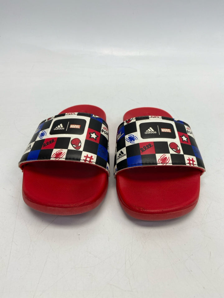 Adidas SIZE 10 Red White/Black Spiderman Boy&