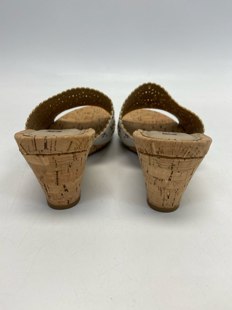 NWOT White Mountain  Size 7.5 Cream Rhinestone(s) Sandals