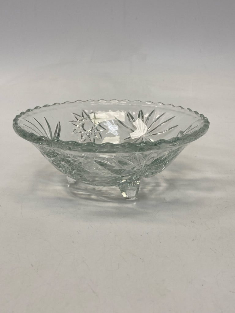 Clear Stars Glass Candy Container