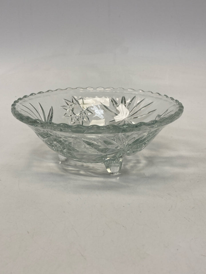 Clear Stars Glass Candy Container