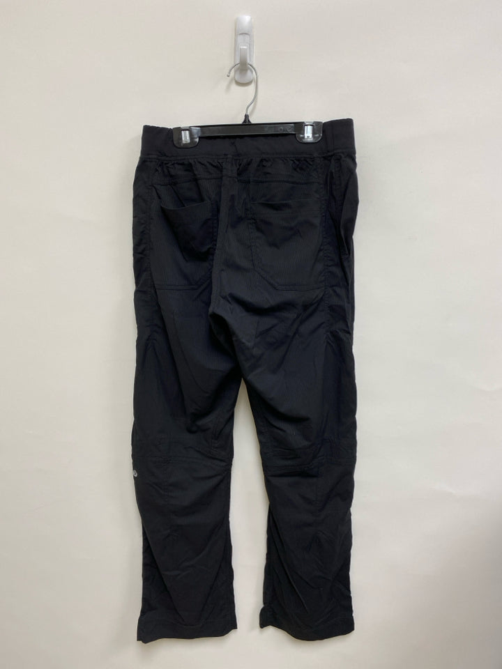 Lululemon Size M Black Zipper Pull-on Athletic Pants