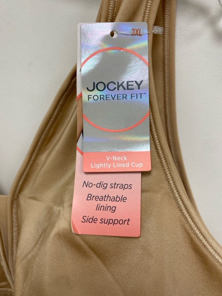 NWT Jockey  SIZE  3X Tan V Neck Plus Size Bra
