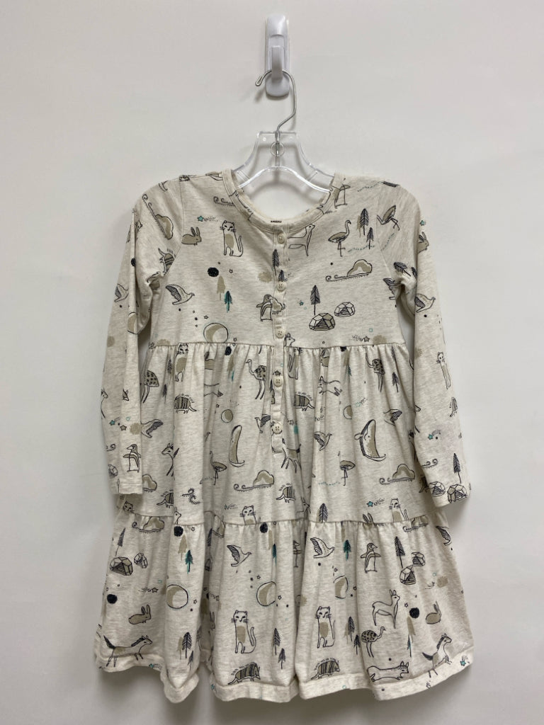 Tea SIZE 7 Cream Black Birds Girl&