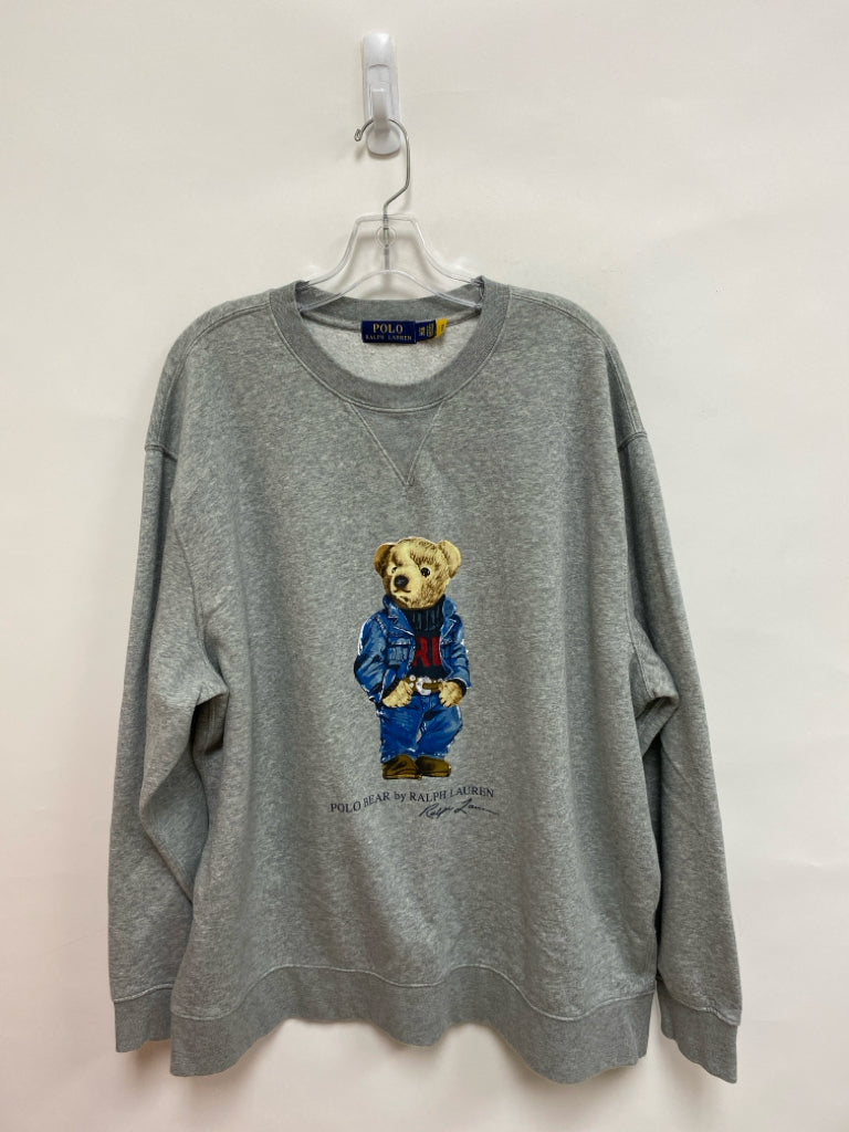 Ralph Lauren Size 2X Gray Tan/blue Bear Men&