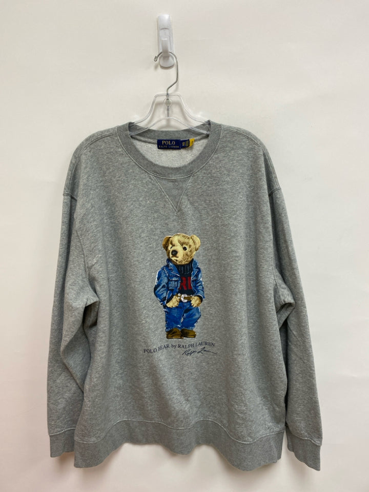 Ralph Lauren Size 2X Gray Tan/blue Bear Men&