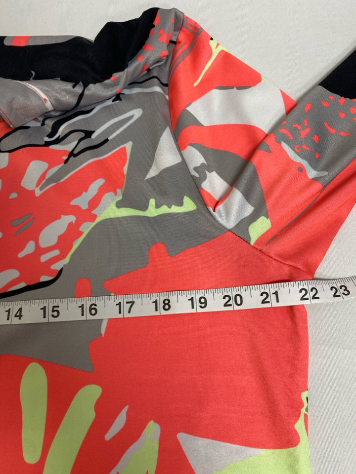jamie sadock Size XL Coral Lime Green Quarter Zip Athletic Top