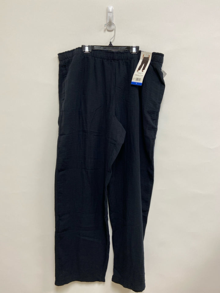 NWT Coldwater Creek Size L Black Pull-on Gauze Ladies Pants