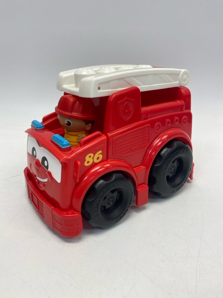 Mega Bloks Red White Truck