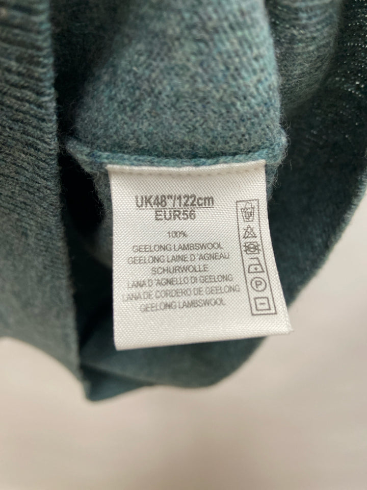 Alan Paine Size XL Seafoam Mottled Lambswool Men&