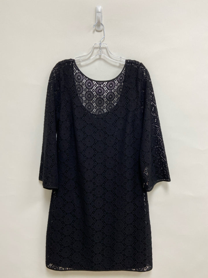 LILLY PULITZER Size L Black Cut-Out Lace Ladies Dress