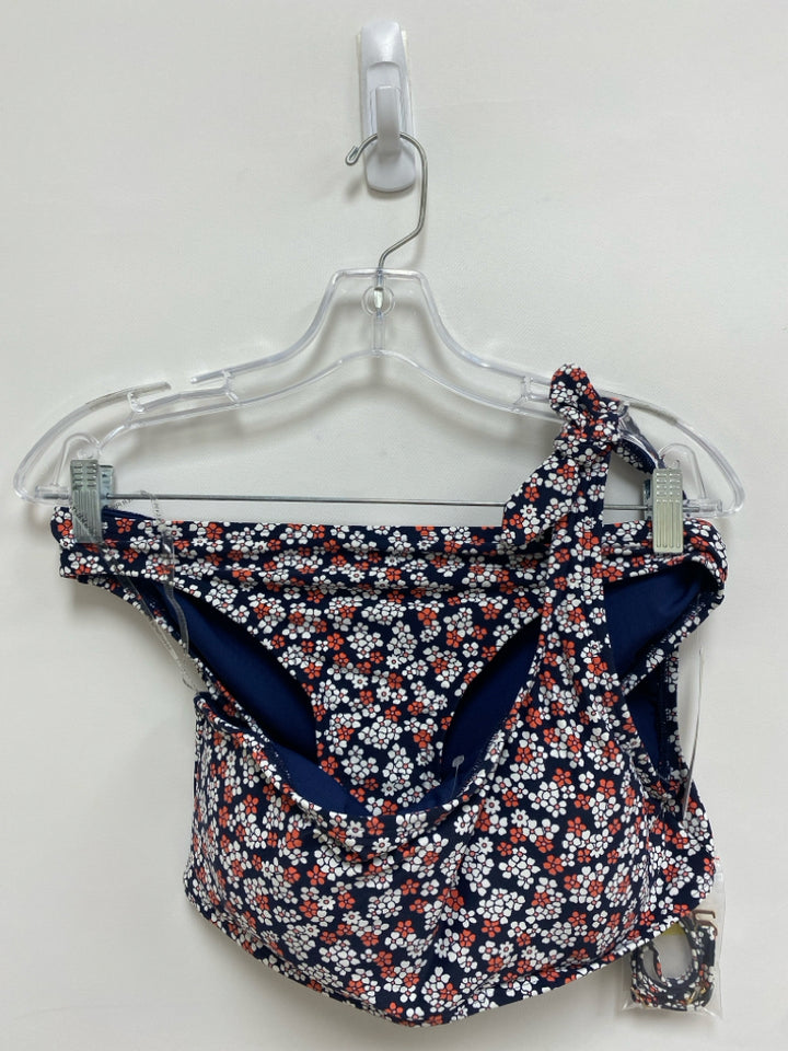 NWT Michael Kors Size M Navy White/Pink Floral Ladies Swimwear