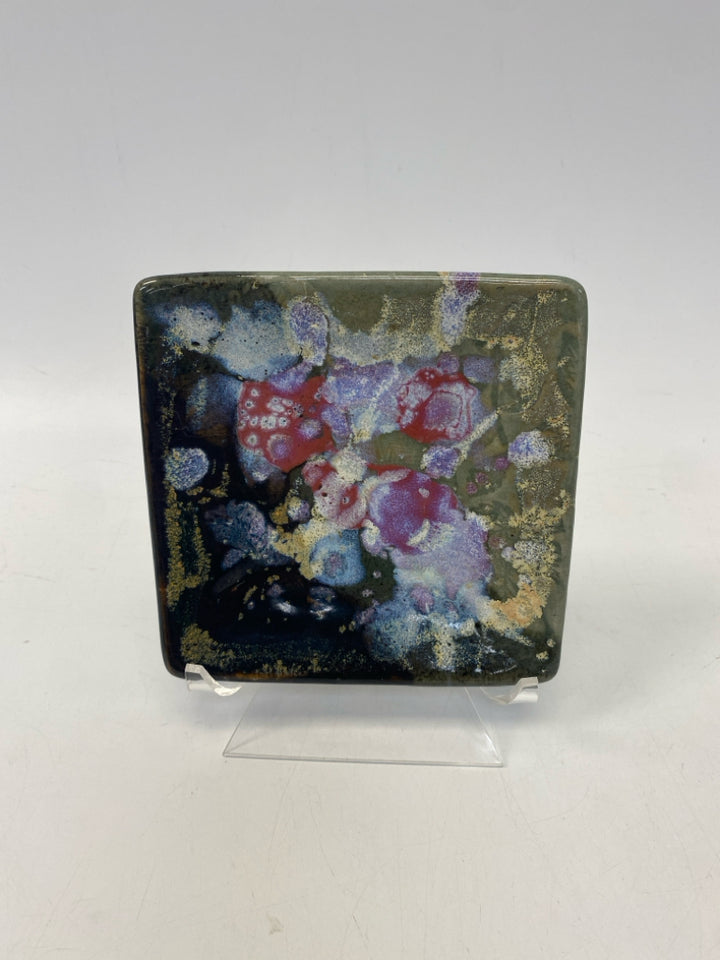 Seagrove Green Multi Color Splatter Pottery