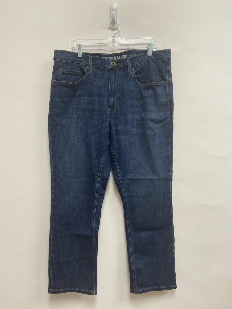 Eddie Bauer Size 38 Dark Blue Denim Men&