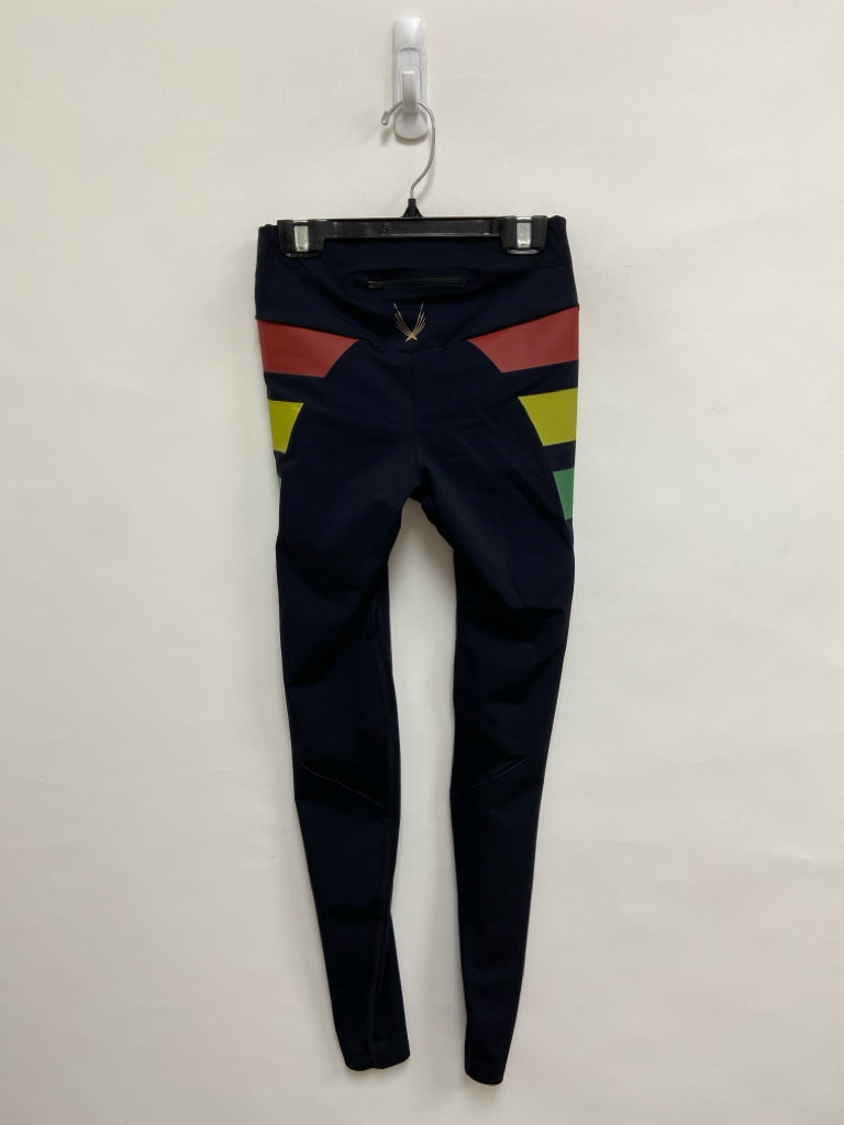 Size XS Black Multi Color Athletic Leggings